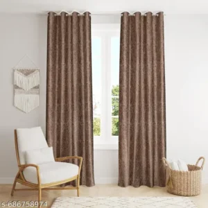 Stylish Brown Curtains for Door and Windows - Big Red Hub