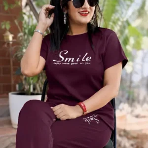 Cotton Blend Printed Co-ord Set - Night Suit for Women
