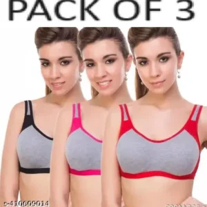 Sports Bra for Women - Sassy Padded Full Coverage Cotton